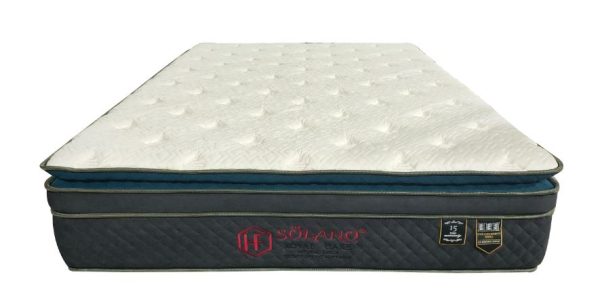 Solano Letax With Pocketed Spring mattress (15 Inches)